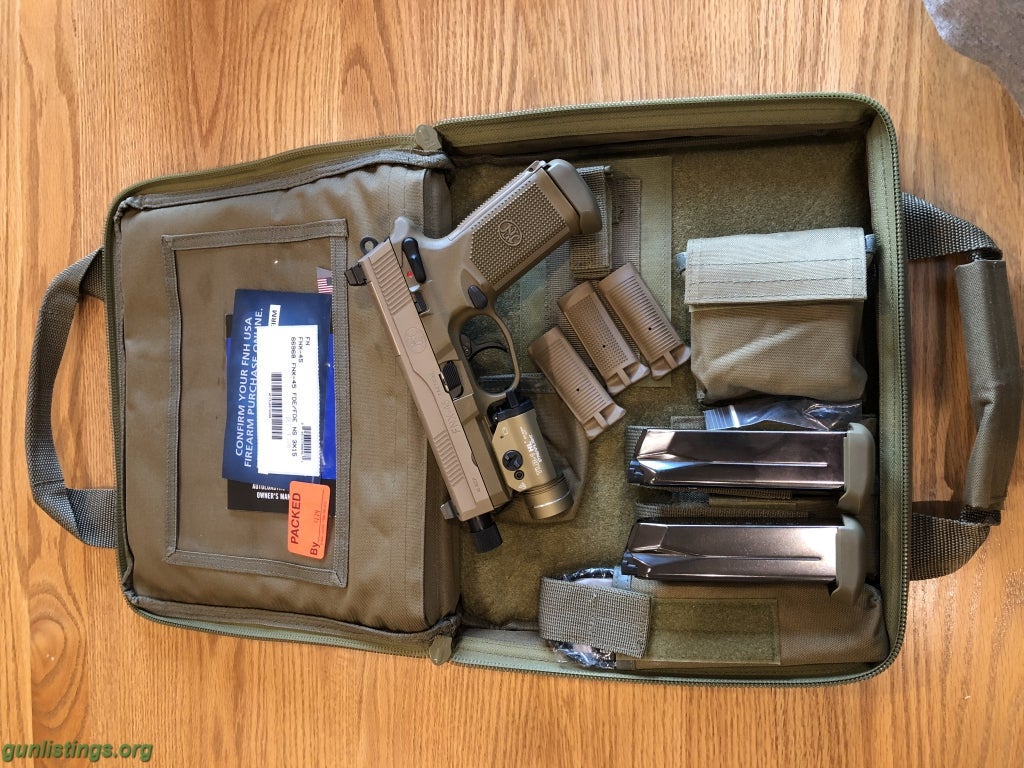 Pistols FN-FNX Tactical 45 FDE