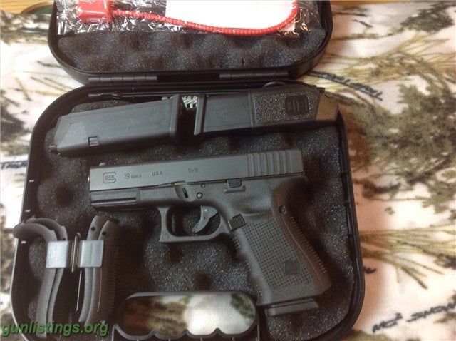 Pistols GLK 19 GEN4 9MM PST 15RD