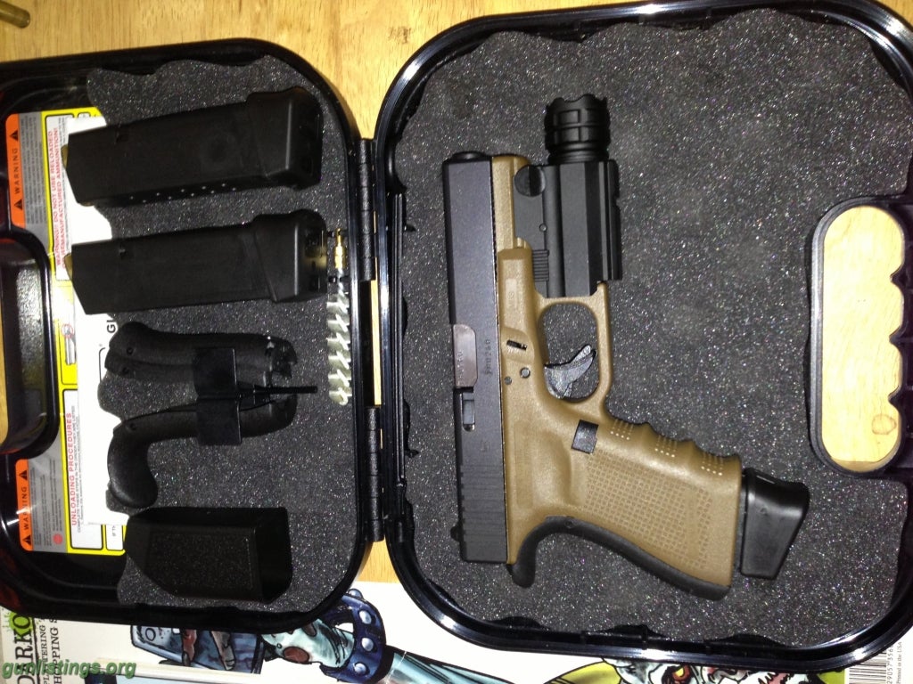 Pistols Glock23 FDE Gen4 Upgraded