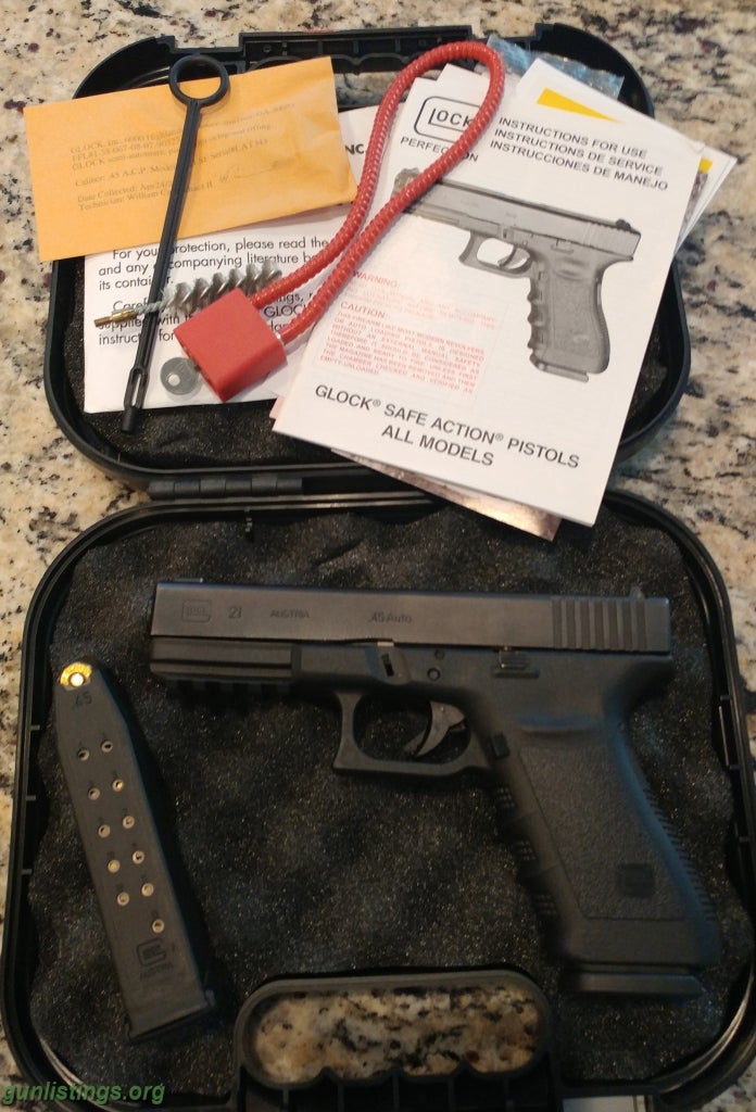 Gunlistings.org - Pistols Glock 21 SF & 2 Mags - Gen 3 - REDUCED!