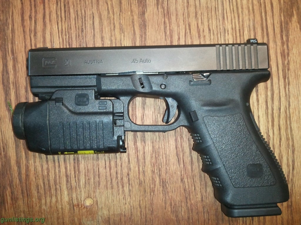 Pistols Glock 21sf W/ Picatinny Rail