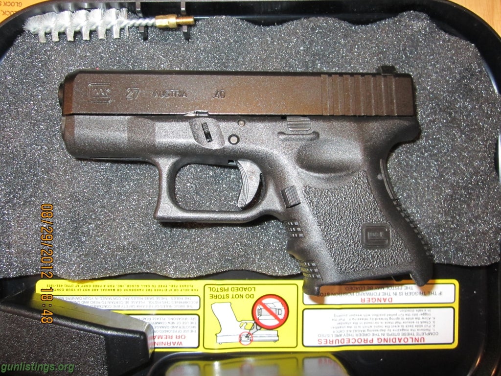 Pistols Glock 27 W/ Night Sights