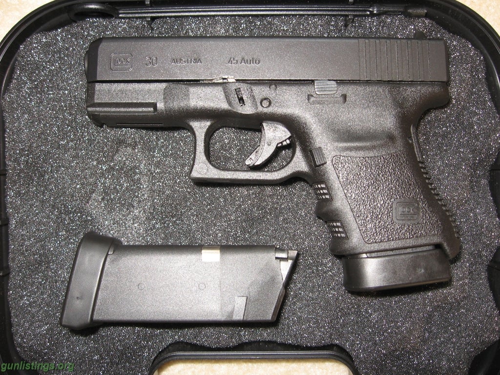 Pistols Glock 30, .45 ACP