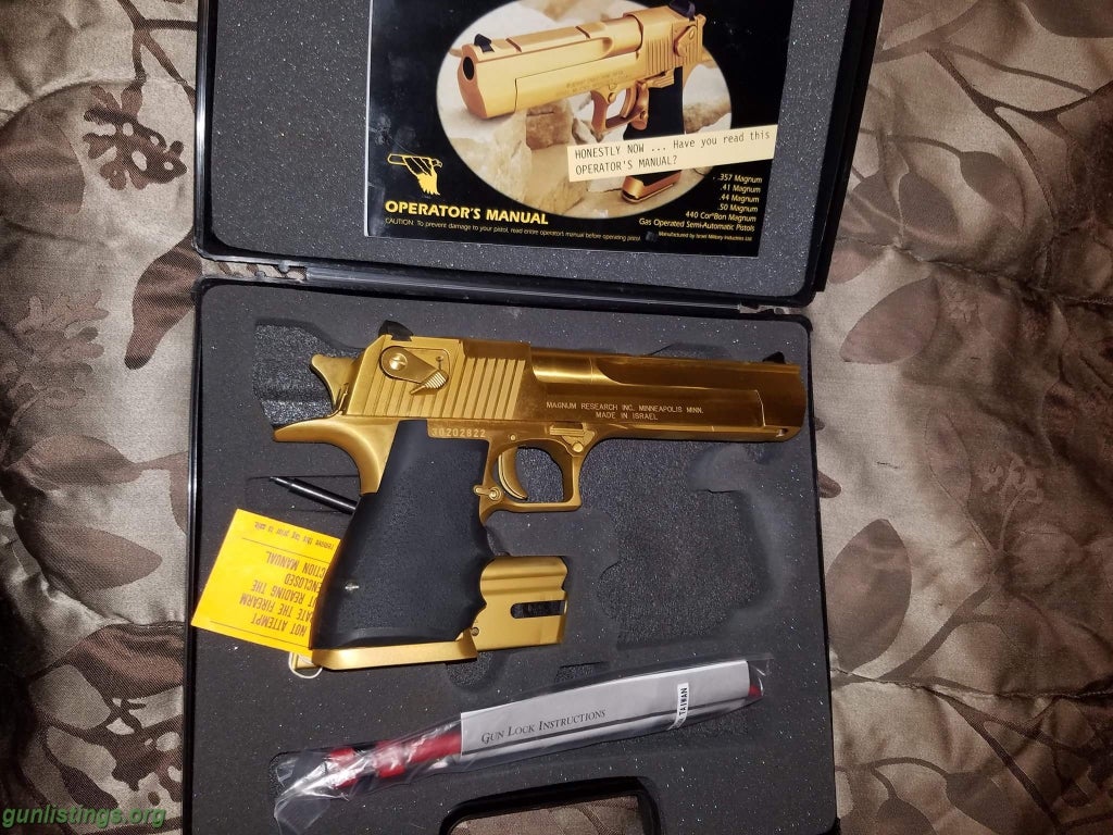 Pistols Gold Desert Eagle 50 Cal