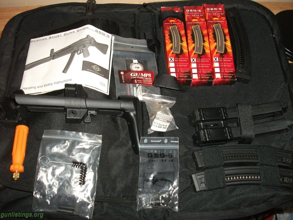 Pistols GSG P5 PISTOL-8 MAGS-COUPLER-CASE