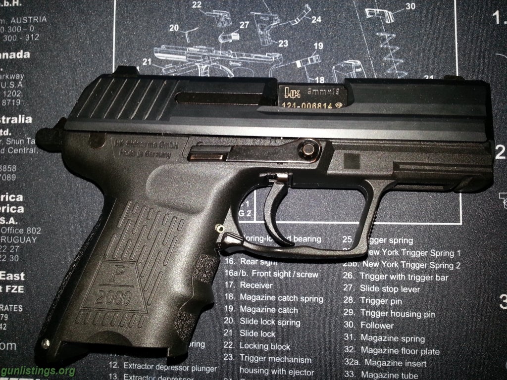 Pistols HK P2000SK 9mm V3