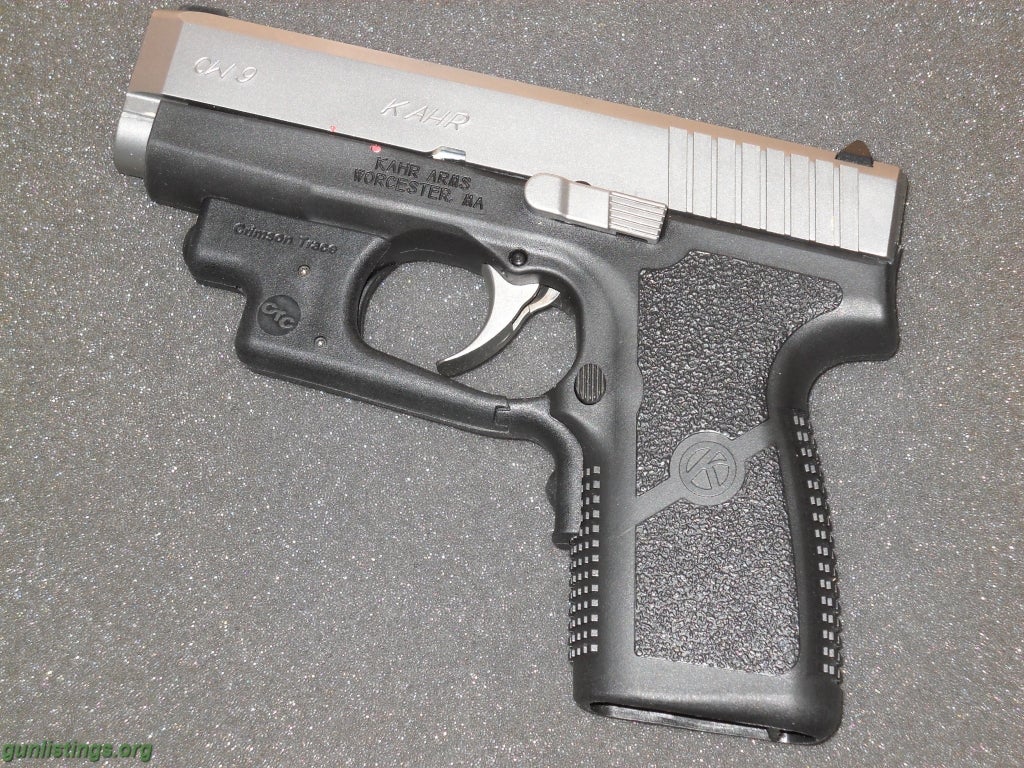 Pistols Kahr 9mm Handgun W/ Laser Sights