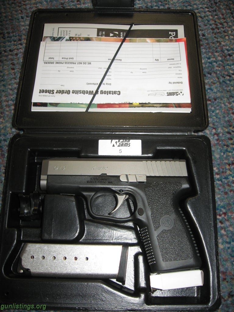 Pistols KAHR CW9 9mm Stainless Pistol Likenew In Box