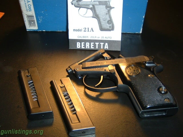 Pistols L.N. Beretta 21a Bobcat 22lr. WTT