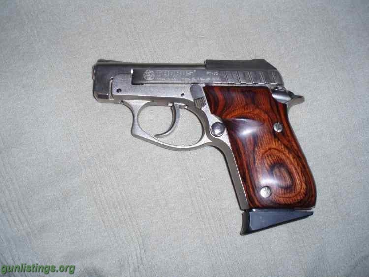 Pistols New Nickel 25 Cal Pistol