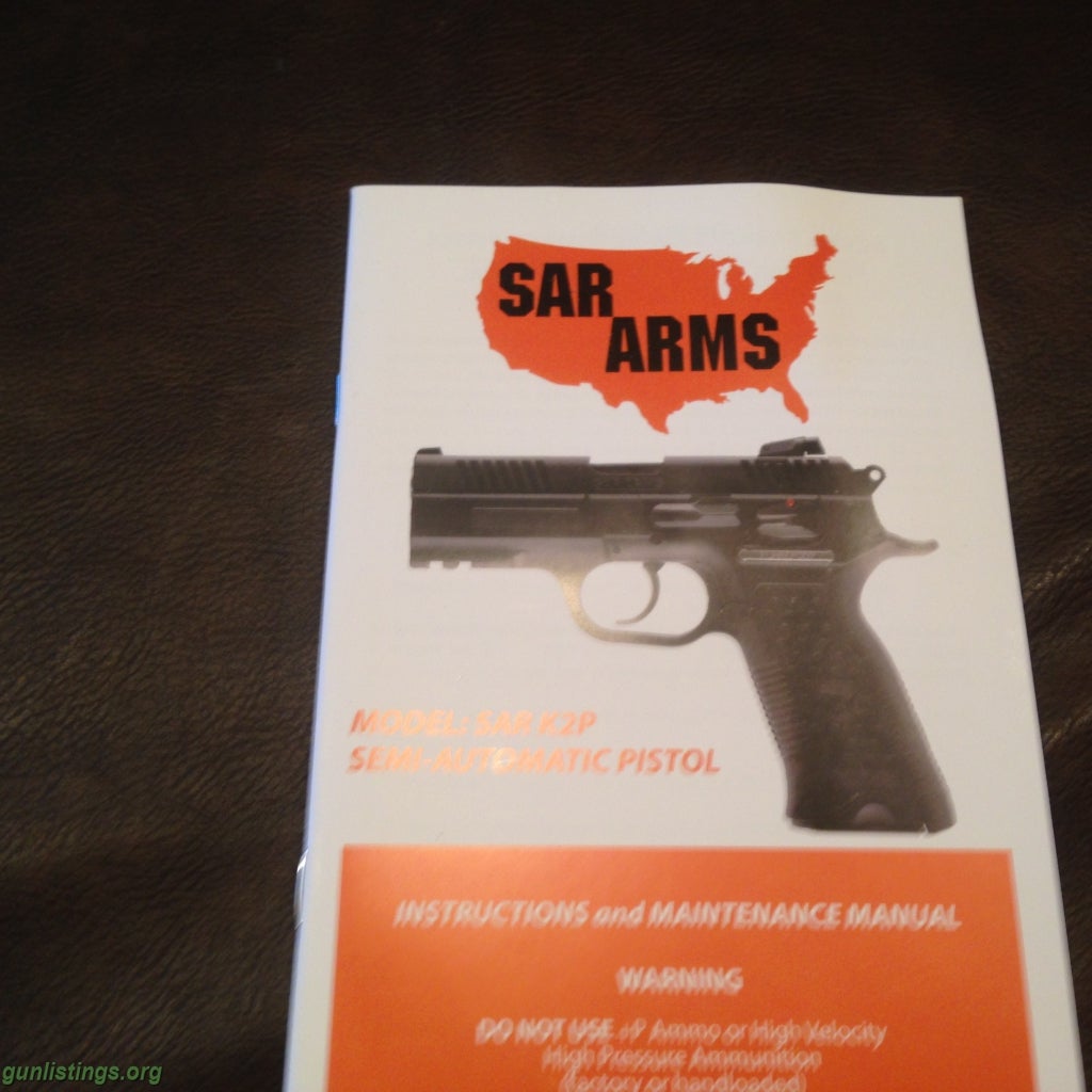 Pistols NIB SAR Arms SAR K2P 9mm