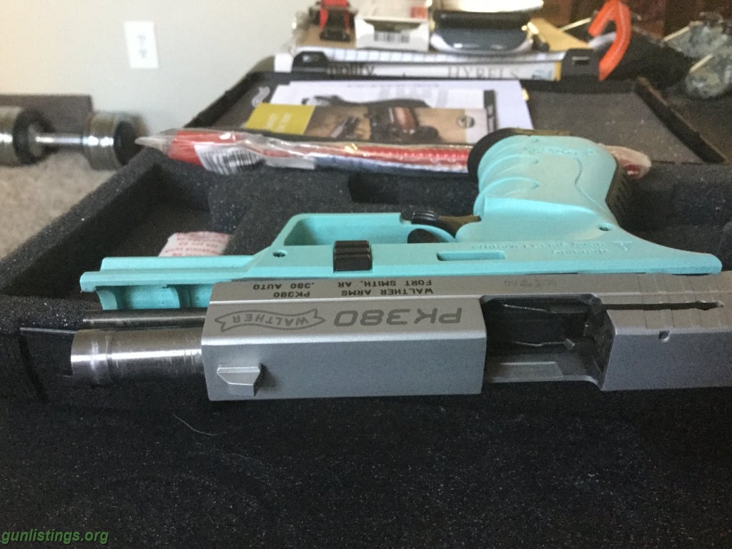 Pistols PK Walther 380 TEAL COLOR