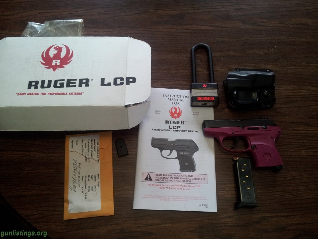 Pistols Rare PINK Ruger LCP .380