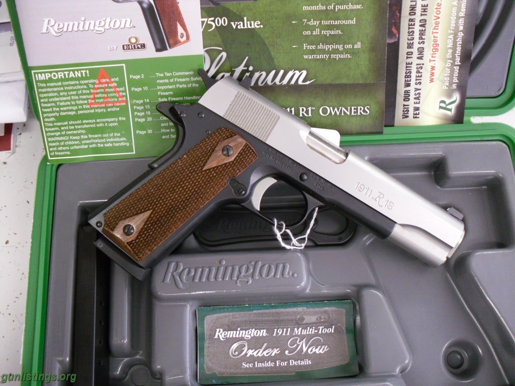 Pistols Remington R1, 1911, 45acp, 2 Tone New