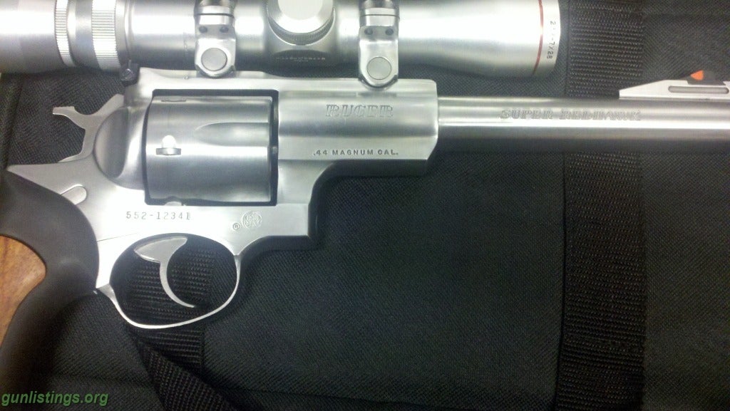 Pistols Ruger 44 Mag Super Redhawk With Scope