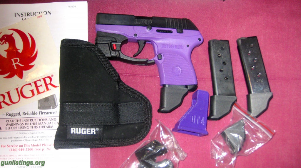 Pistols Ruger LCP 380 Purple