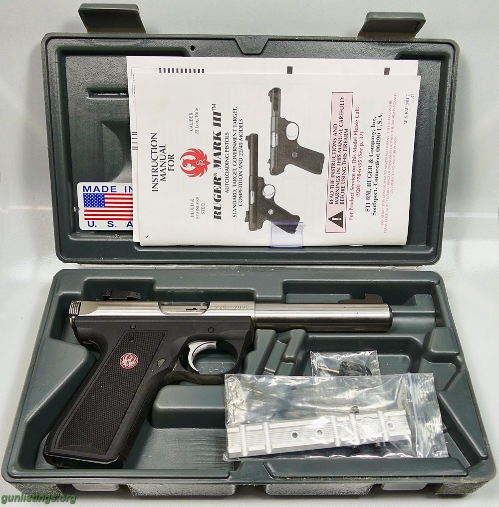 Pistols Ruger Mark III - Stainless