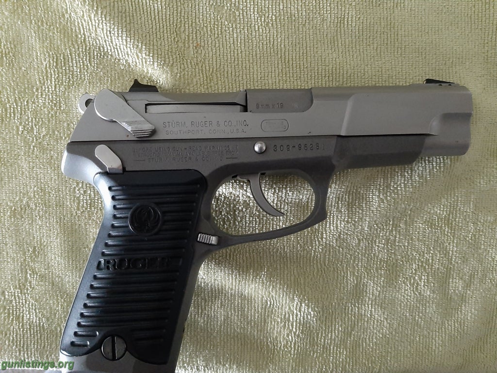 Pistols Ruger P89 Stainless Slide