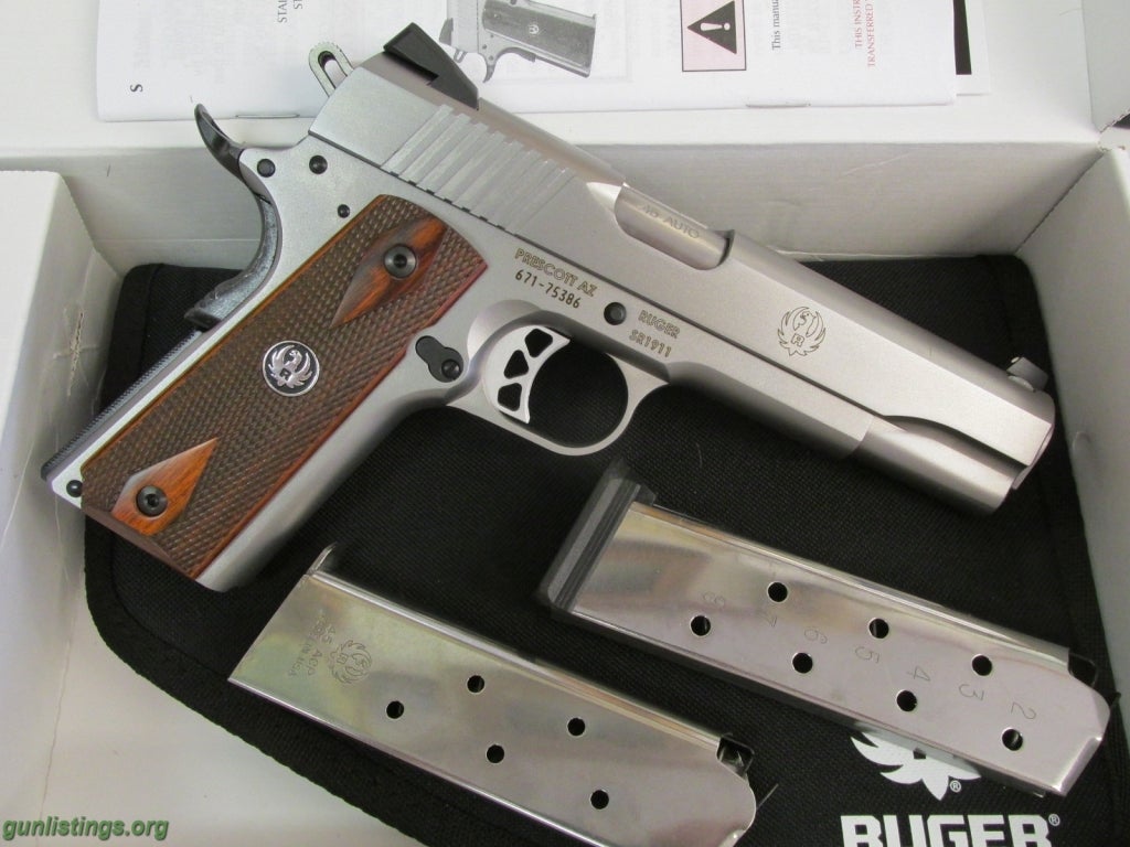 Pistols Ruger SR1911, 45acp, 5