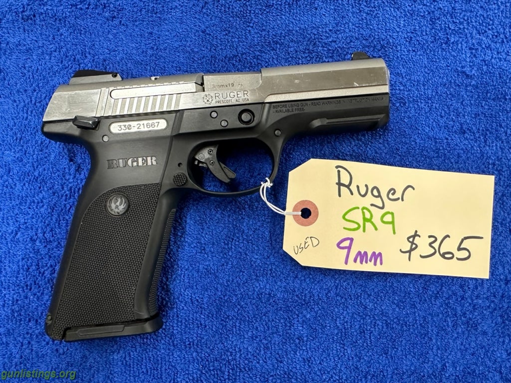 Pistols Ruger SR9 9mm