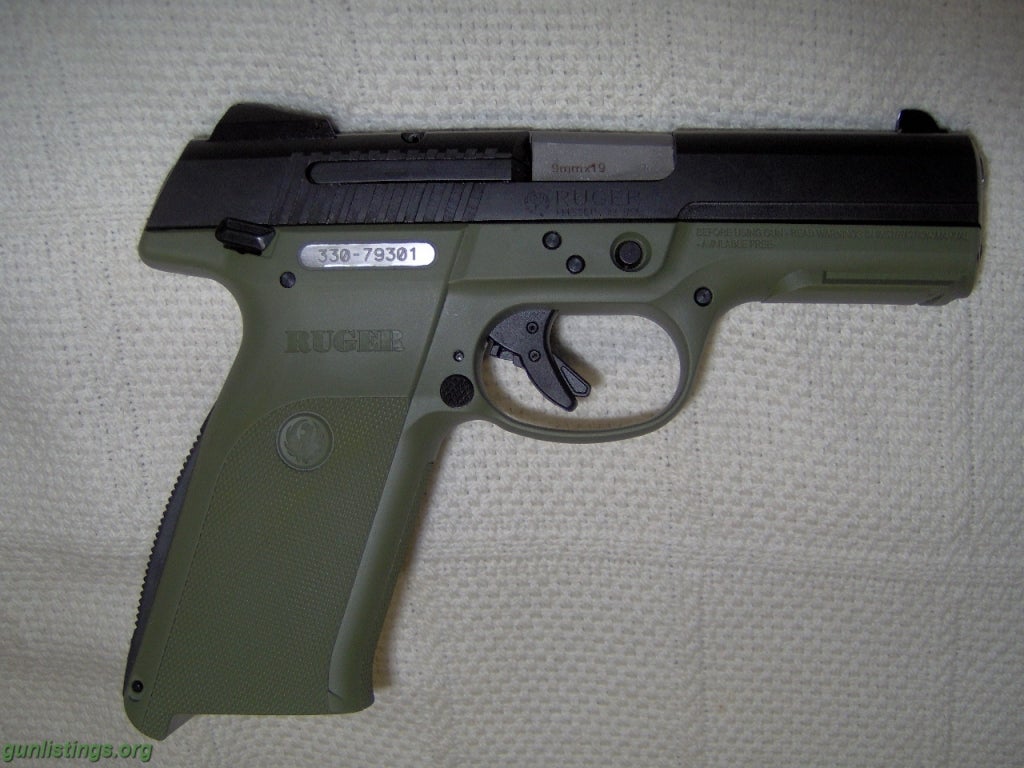 Pistols FS/TR RUGER SR9 OD GREEN * BRAND NEW *  WARREN