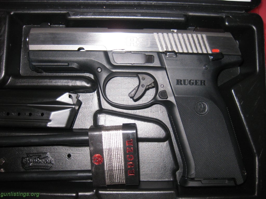 Pistols Ruger SR9 Stainless (KSR9) + Ammo