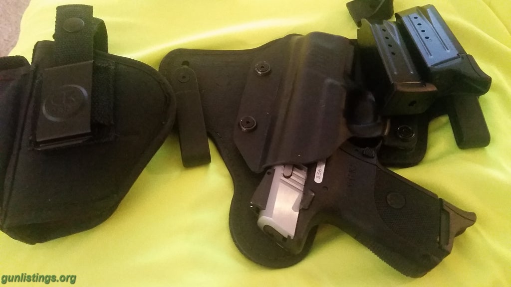 Pistols Ruger SR9c W/ OWB And IWB Holster