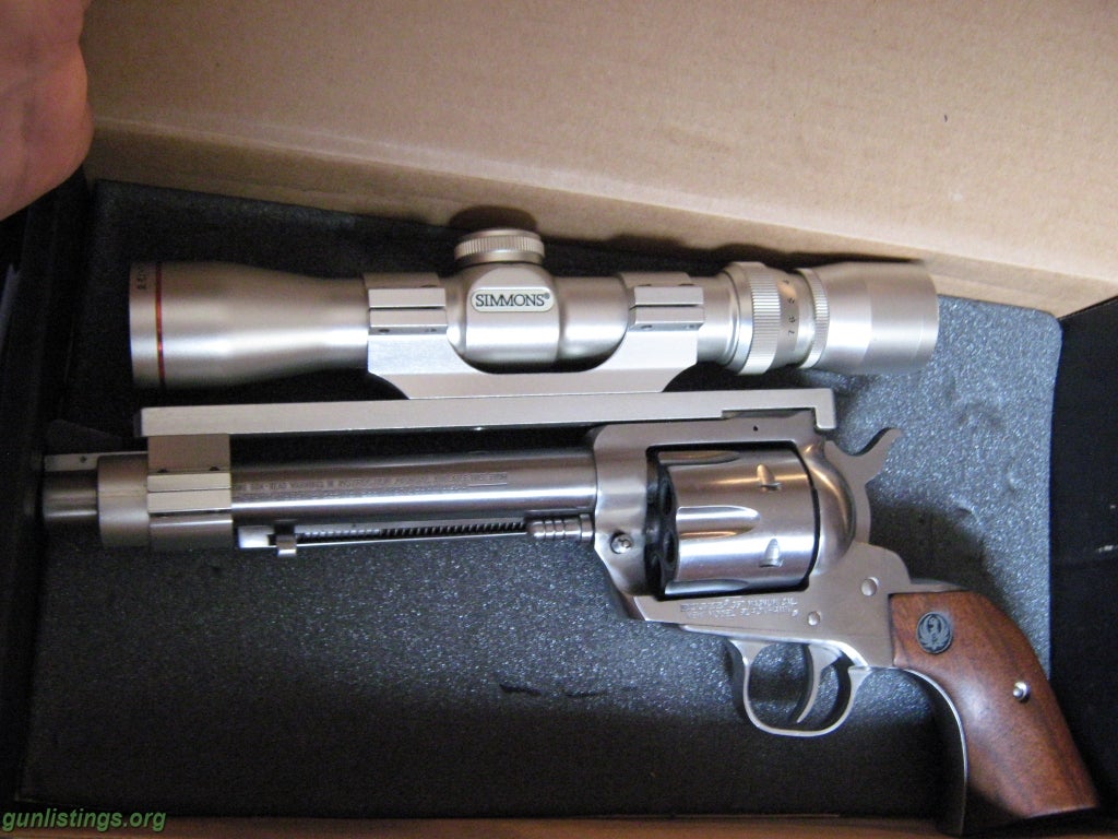 Pistols Ruger SS Blackhawk 357 Magnum Revolver W/scope