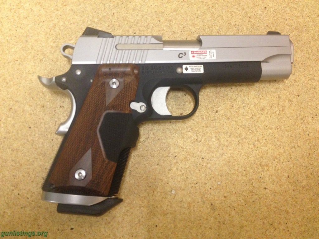 Pistols Sig C3 Compact 1911 With Crimson Trace Grips