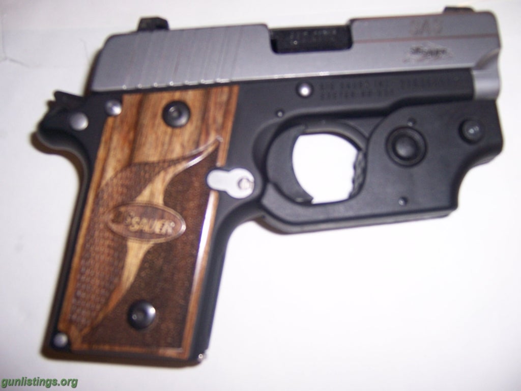 Gunlistings.org - Pistols Sig P238 SAS Custom .380 Stainless Wood Handles