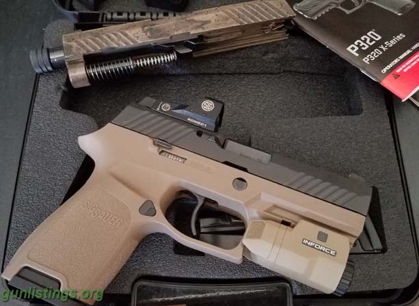 Pistols Sig P320 Compact 9mm & XchangeKit Romeo1 Optic Cerekote