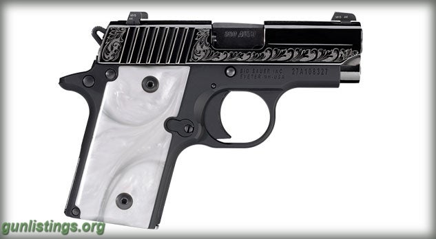 Pistols Sig Sauer P238 Pearl/Engraved