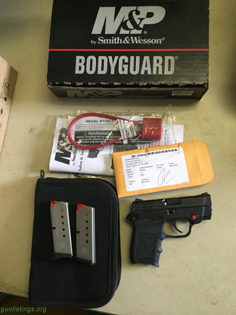 Gunlistings.org - Pistols Smith&Wesson .380 Bodyguard/laser/extras