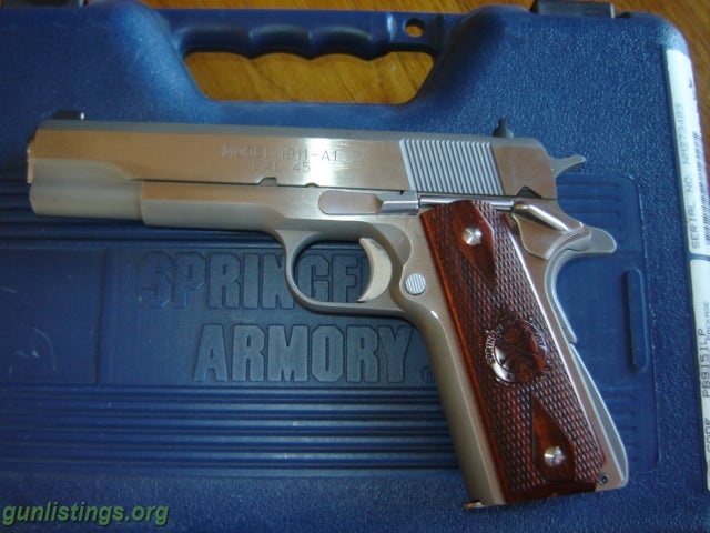 Pistols Springfield Armory 1911 Stainless .45