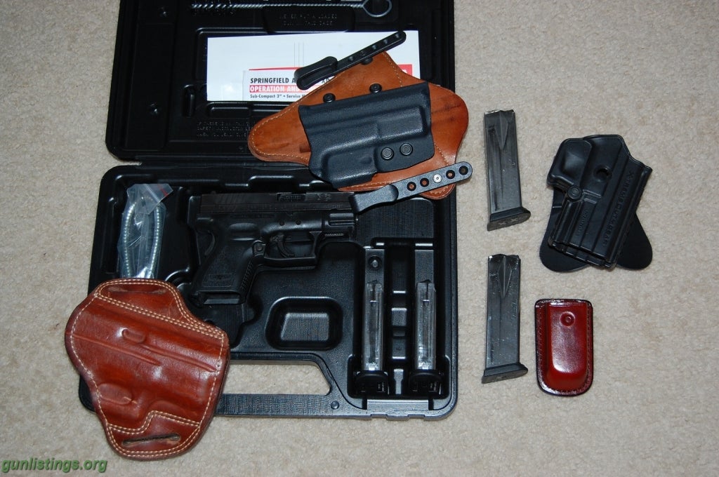 Pistols Springfield XD9 Subcompact And Accessories