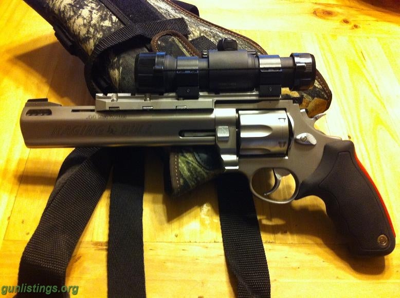 Pistols S/S .44 Mag Raging Bull W/ Aimpoint And Extras