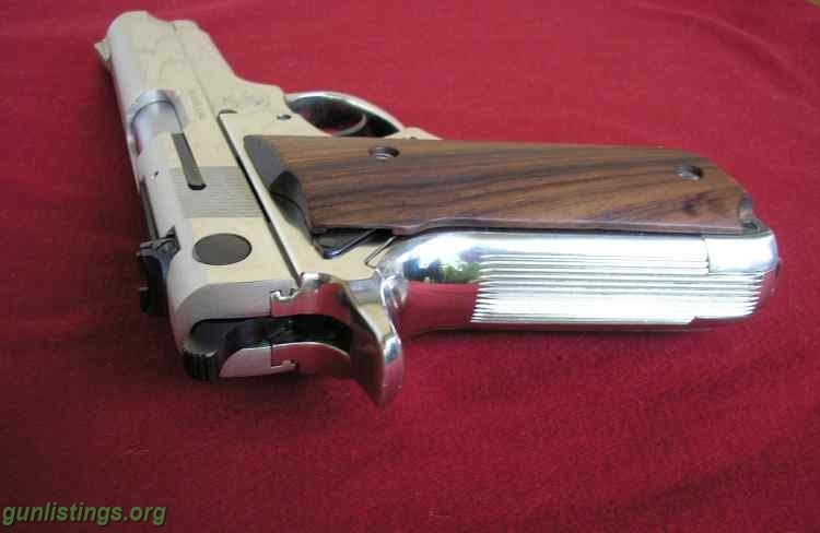 Pistols S&W 1911 Style 9mm Nickel Pistol