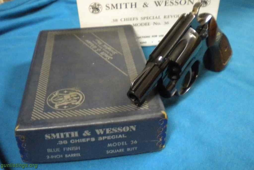 Pistols S&W 38 Special Snub Nose Revolver Compact 5 Shot