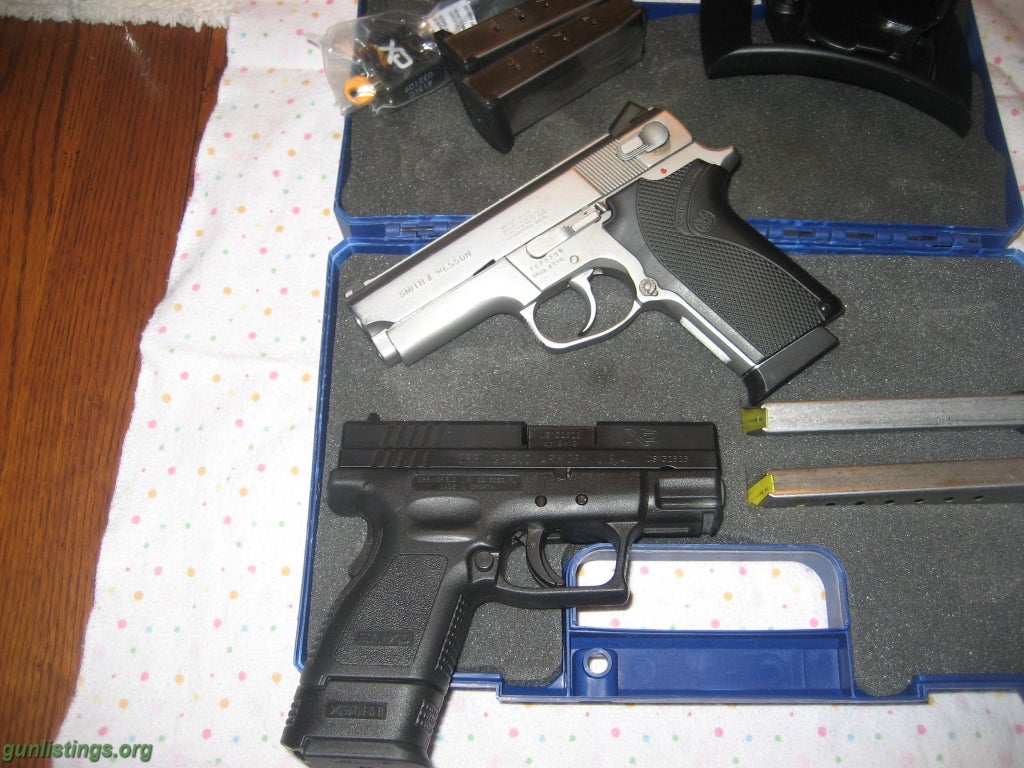 Pistols S&W 45 And XD 9mm