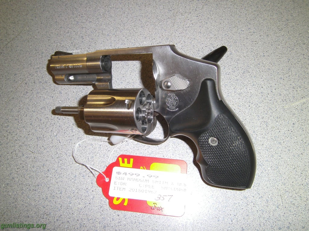 Pistols S&W Hammerless .357, Stainless