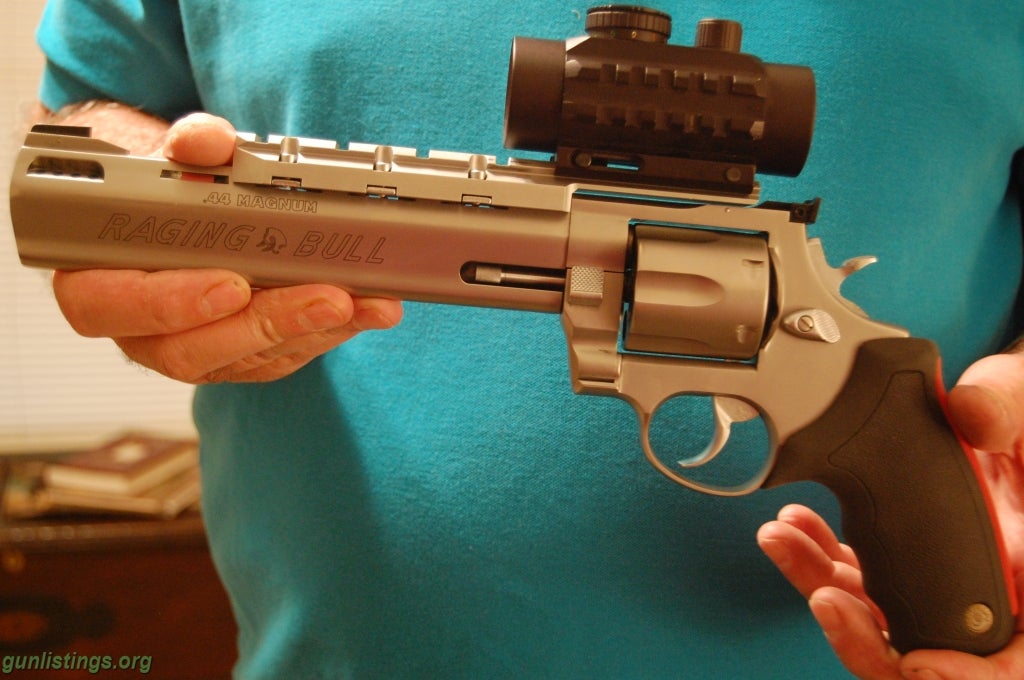 Pistols Taurus SS Raging Bull 44 Magnum With Scope