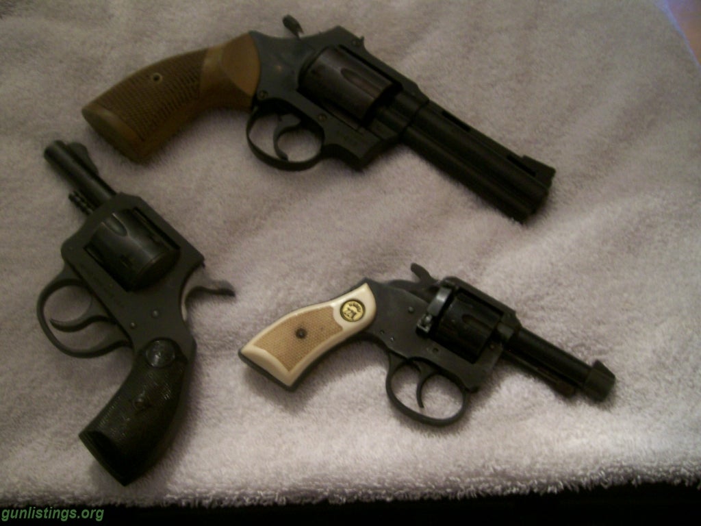 Pistols Three Revolvers For Sale