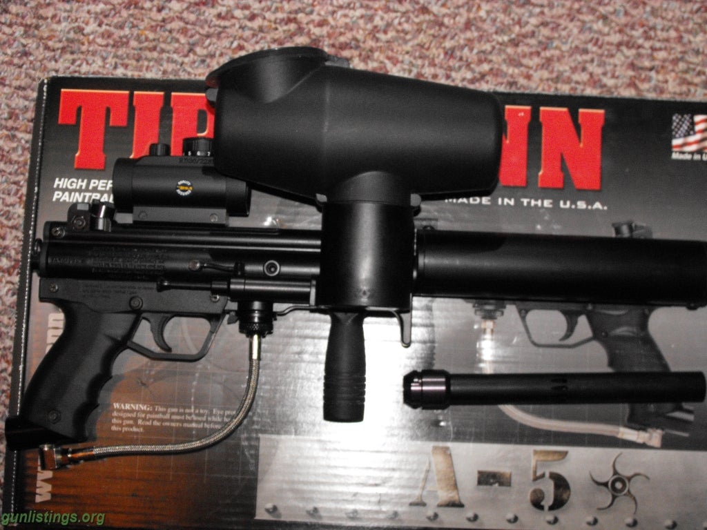 Pistols TIPPMANN A-5 PAINTBALL GUN