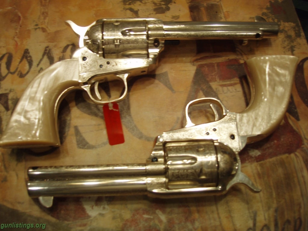 Pistols TWO UBERTI 45LC REVOLVERS