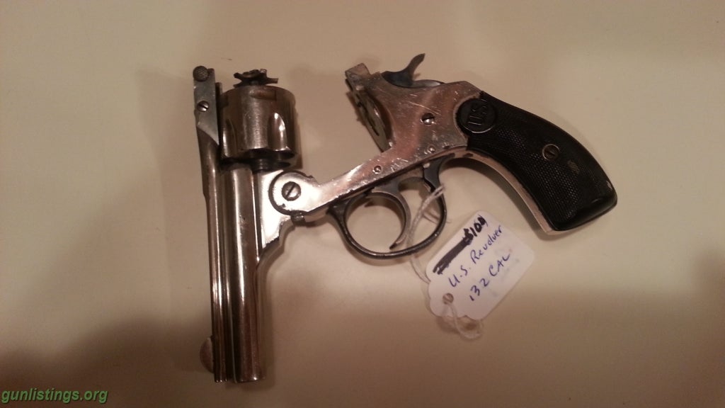 Pistols U.S. Revolver Co. .32 Cal. Flip Top 5 Round