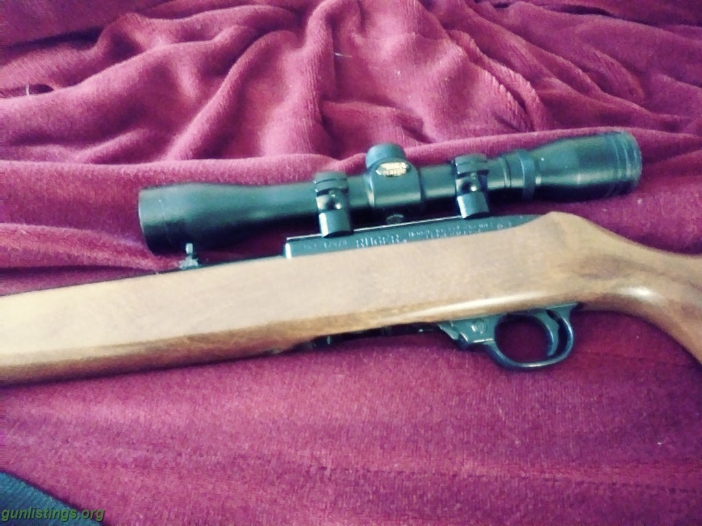 Rifles 22 Ruger Rifle With Scope