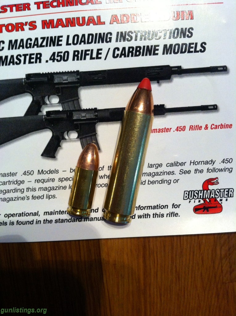 Rifles 450 Bushmaster Upper