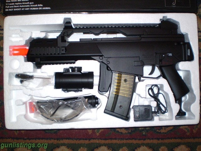 Rifles Double Eagle M85 G36 Style Airsoft Electric Rifle