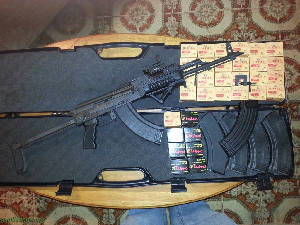 Rifles AK-47 Underfolder W/ Tons Of Accessories