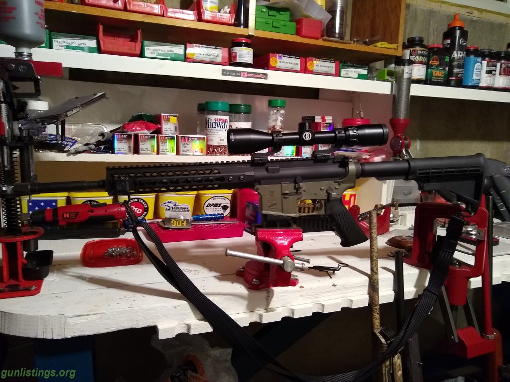 Rifles AR15 .22lr Rifle W/Scope, Drum Mag